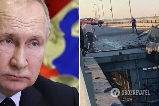 'Ответ России будет': Путин выступил с заявлением из-за взрывов на Крымском мосту и выдал порцию лжи. Видео