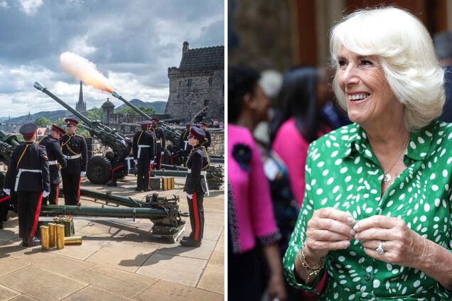 Салюти, Happy Birthday від оркестру та нові портрети: Камілла святкує перший день народження у статусі королеви. Фото