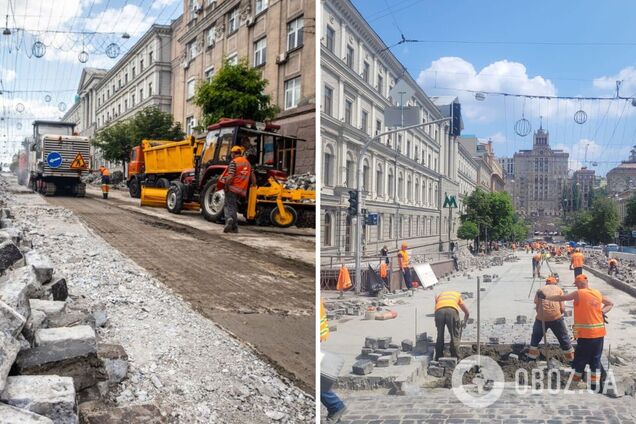 Бруківку перекладають там, де давно потрібно: у Кличка відповіли на закиди фракції 'Слуга народу'