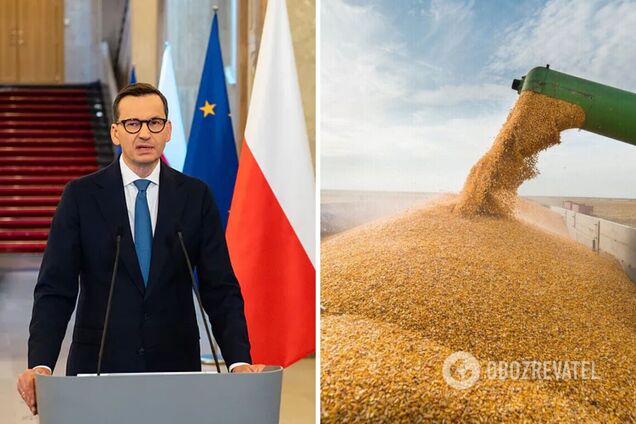 Моравецький заявив, що Польща не зніме зернове ембарго