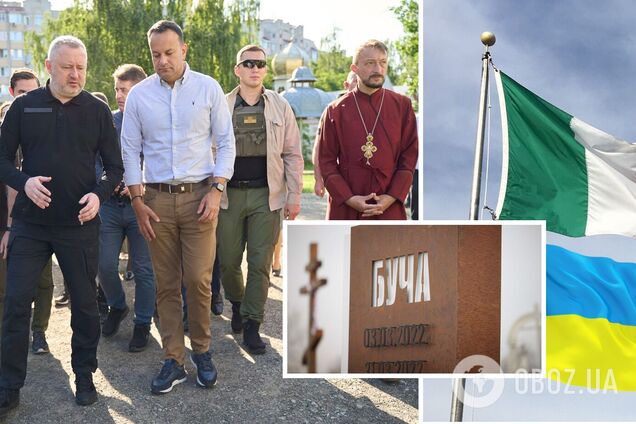 Премьер-министр Ирландии посетил Бучу и встретился с Зеленским. Фото и видео