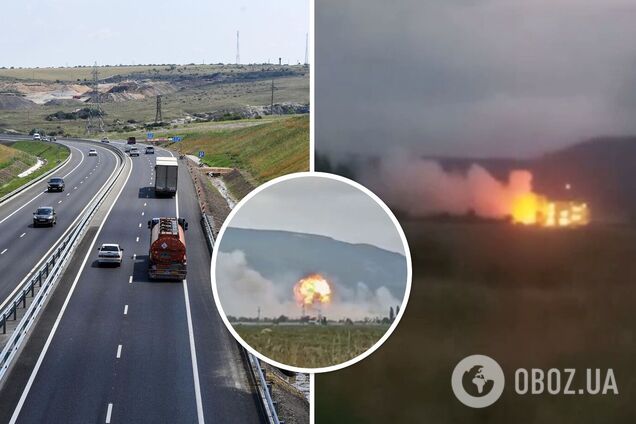В Крыму продолжает детонировать вражеский склад боеприпасов на полигоне