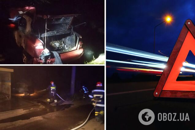 Авто вспыхнуло за секунду: в Кривом Роге 30-летний водитель сгорел заживо после ДТП