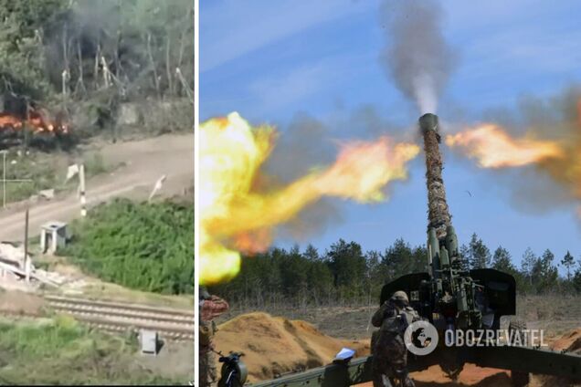 Артиллеристы уничтожили под Бахмутом склад оккупантов: Сырский показал видео