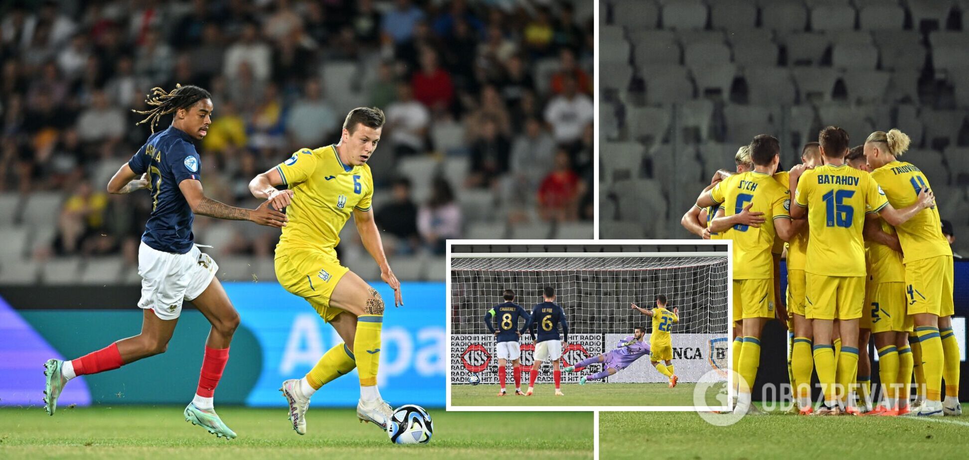 Украина вышла в полуфинал Евро-2023 по футболу U-21, забив три гола Франции