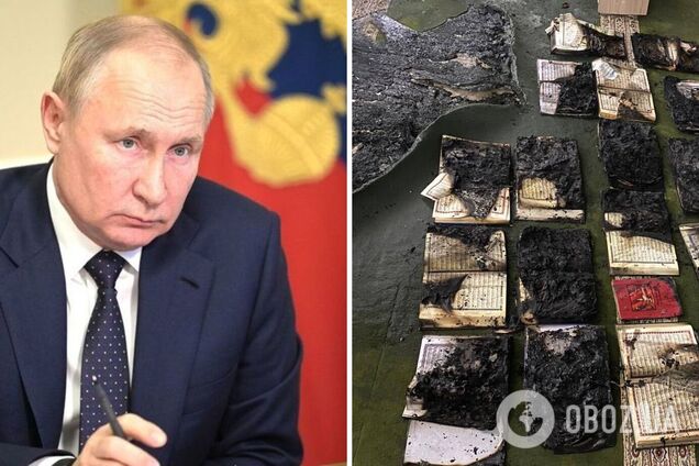 Поки Путін скаржився на Швецію, у Росїї чоловік зайшов до мечеті й підпалив Коран. Відео