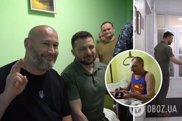 Зеленский посетил военных в госпитале