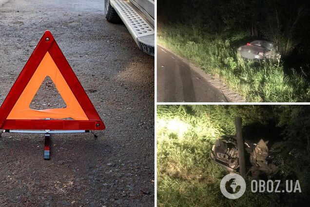 Обидва авто з’їхали в кювет