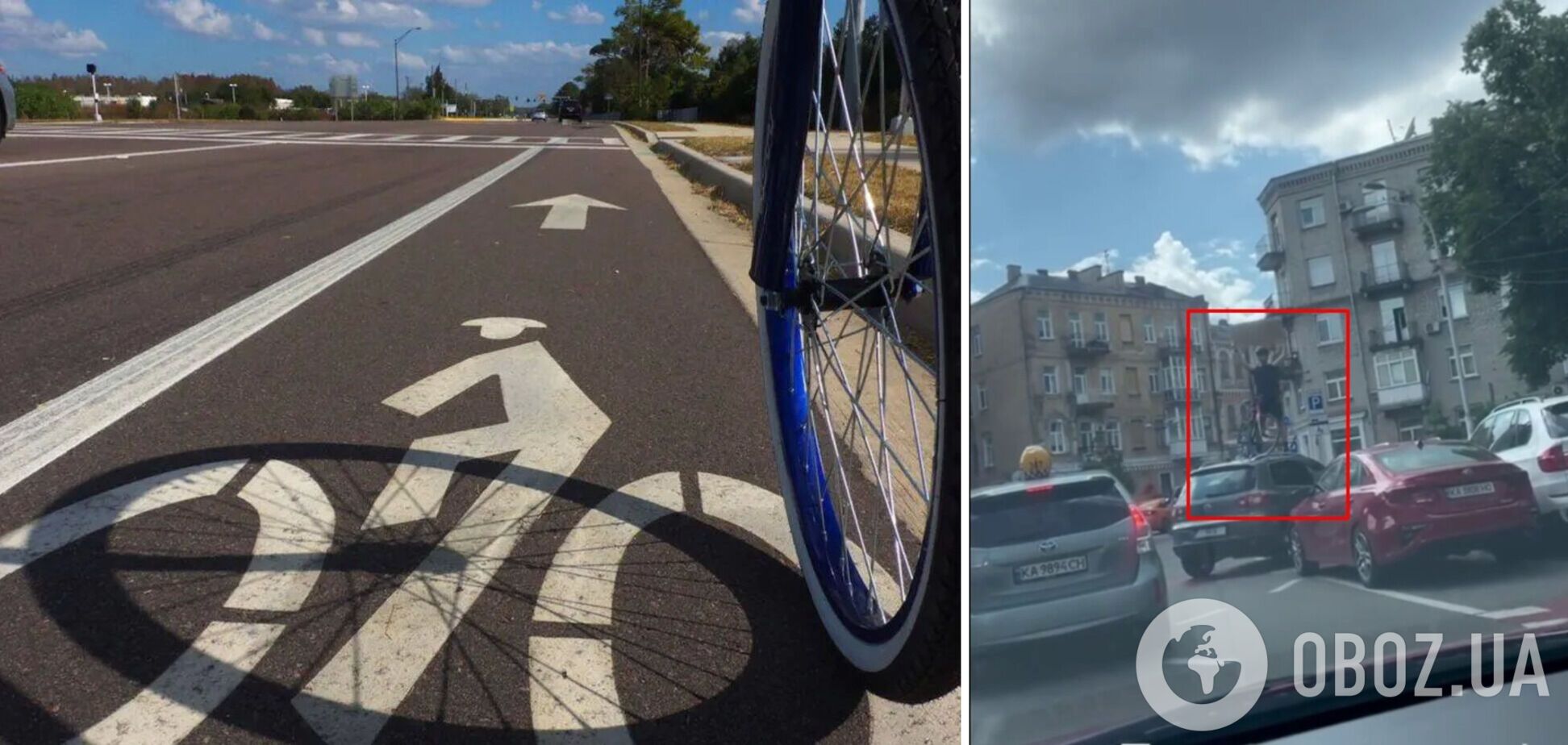 Мужчина выступил против парковки на полосе для велосипедистов