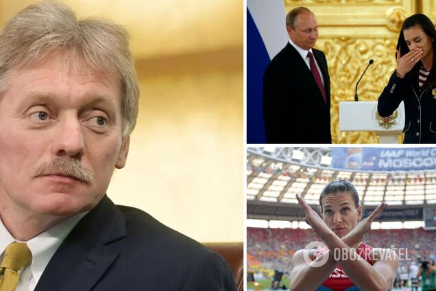 Комментарий Пескова о Исинбаевой оценили словами 'помочился паZриотам на лицо'