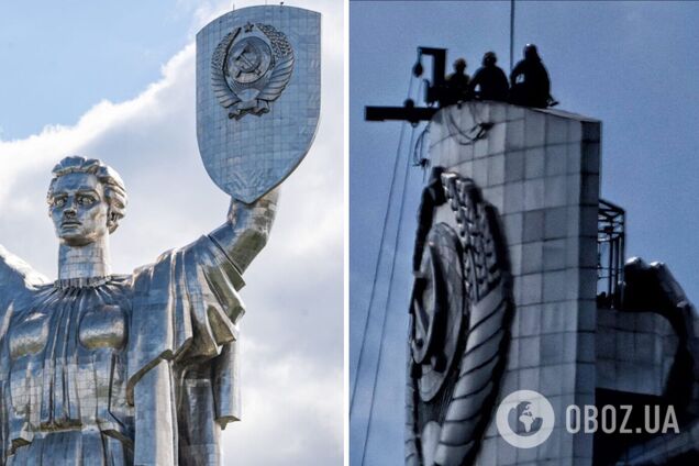 На щиті монументу тривають підготовчі роботи