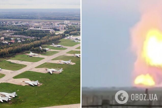 Оккупанты заявили об атаке дронов на аэродром в Крыму и авиабазе в Рязани: в результате взрыва возникла воронка