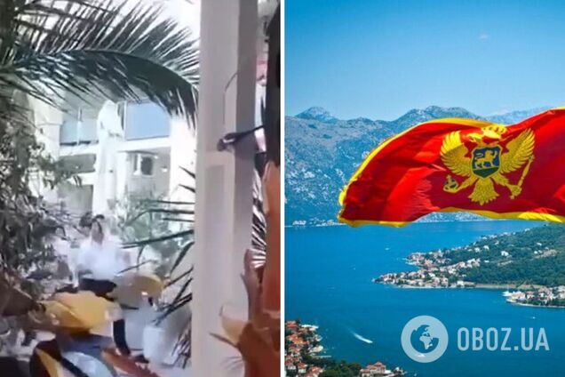 У Чорногорії п'яні росіяни влаштували дебош і поплатилися: одного з них побили стільцем. Відео