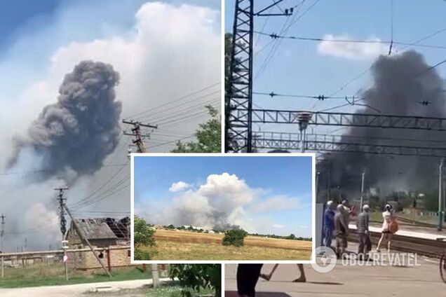 У Криму 'бавовна' на складі боєприпасів, оголошено евакуацію і зупинено залізницю: деталі, відео і карта