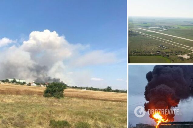 Рядом один из самых крупных аэродромов Черноморского флота РФ: где раздались взрывы в Крыму. Карта