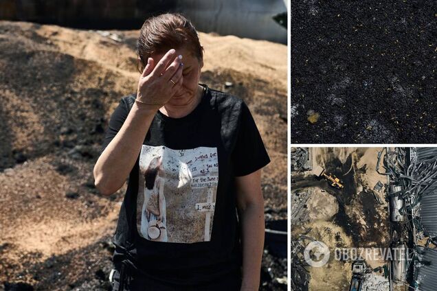 Вирощений під сиренами, зібраний під обстрілами: в Одесі показали знищений росіянами врожай зерна. Фото