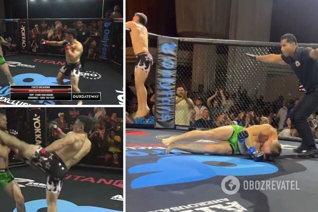 За 1 секунду. Боєць ММА переміг найшвидшим нокаутом в історії. Відео