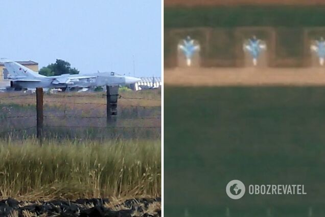 Готуються до сезону 'бавовни'? Росіяни малюють на військових аеродромах силуети літаків. Фото