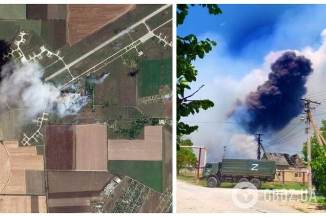 Вибухи на складі боєприпасів в окупованому Криму показали з супутника