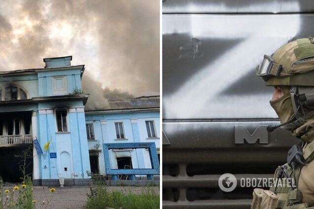Россия атаковала кассетными снарядами Дворец культуры в Часовом Яру: здание сгорело. Фото