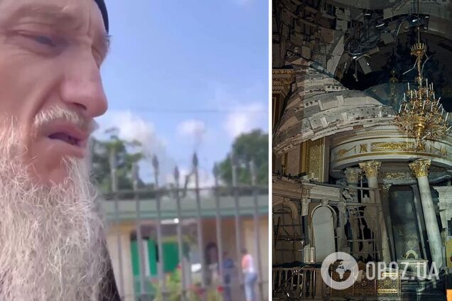 Обстріл собору УПЦ МП в Одесі: у Лаврі заявили, що не все однозначно і на все 'воля Божа'. Відео