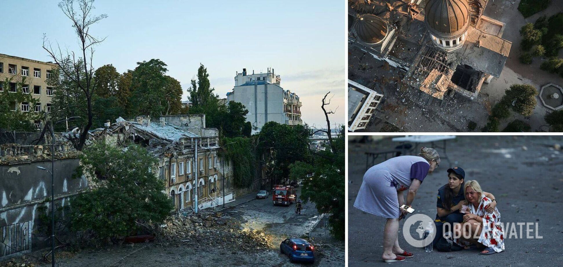 РФ устроила очередную атаку на Одессу: есть погибший и пострадавшие, повреждены жилые дома и собор. Фото и видео