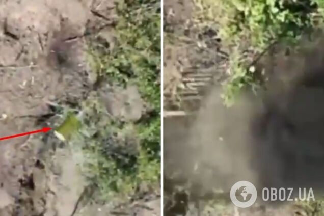 Как украинские спецназовцы прицельно уничтожают врага с помощью дрона: видео с передовой