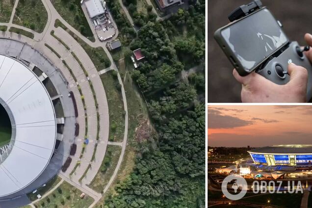 Український дрон показав, який вигляд зараз має 'Донбас Арена'. Відео