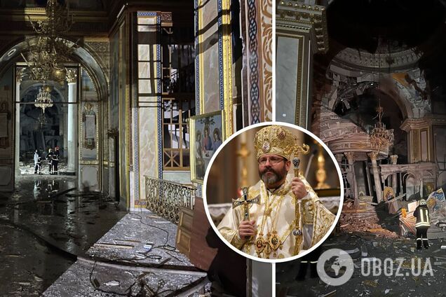 В УГКЦ прокомментировали разрушение российскими террористами собора в Одессе