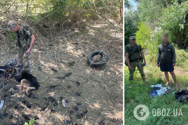Вещи нарушителя и автомобильную шину обнаружил служебный пес