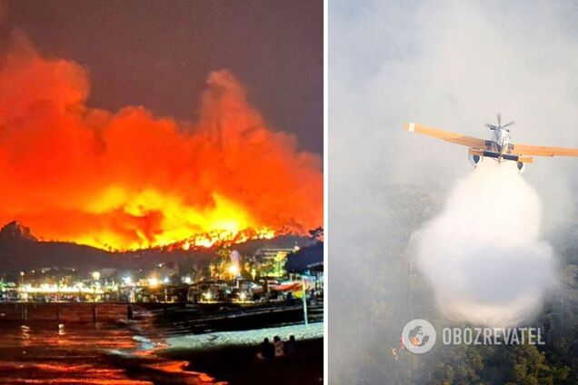 У Туреччині вирують лісові пожежі, вогонь наближається до курортного міста Кемер: є постраждалі. Фото і відео