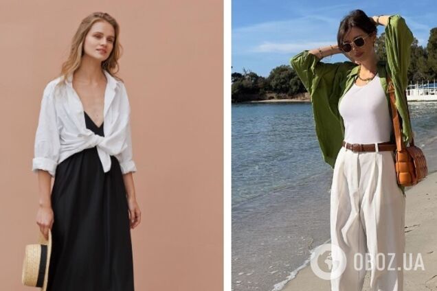 С комбинезоном, шортами 'кроше' и не только: 5 стильных идей, с чем носить базовую oversize-рубашку