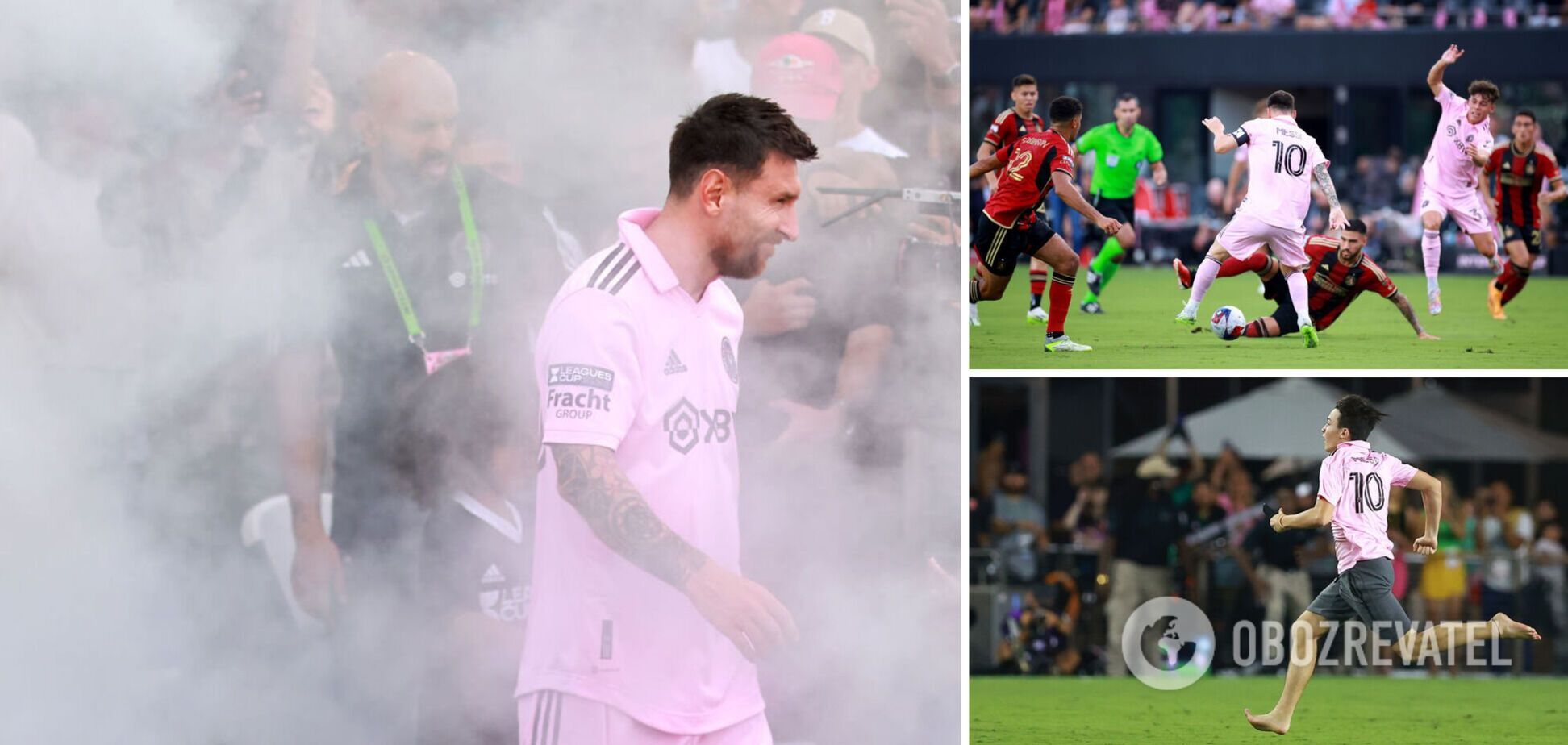 Месси впервые вышел в основе новой команды и устроил феерию с двумя голами за 13 минут. Видео