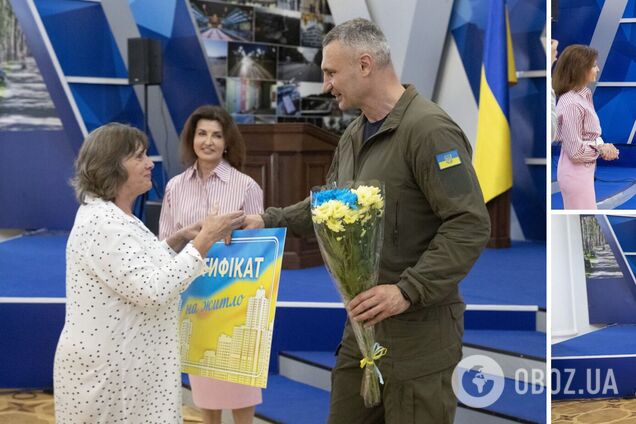 Кличко поздравил столичных медиков с профессиональным праздником и вручил лучшим награды и сертификаты на жилье. Фото