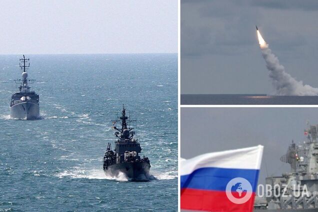 У ВМС України розповіли, скільки кораблів Росія тримає у Чорному морі