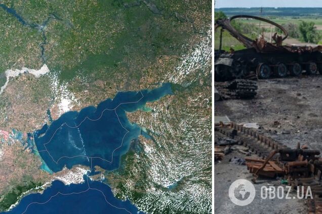 Линия фронта в Украине четко видна из космоса: заросла 'зеленкой'. Карта