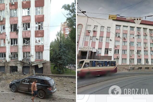 В Донецке раздался взрыв: разрушено здание так называемого 'МВД ДНР'. Фото и видео