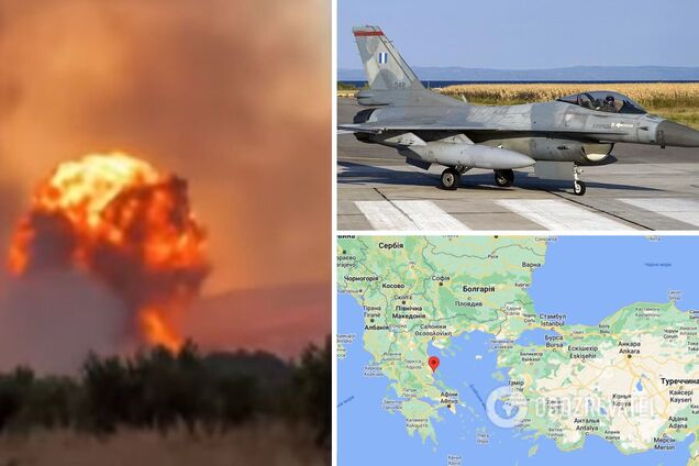 В Греции из-за лесных пожаров произошел взрыв на складе боеприпасов: жуткий момент попал на видео