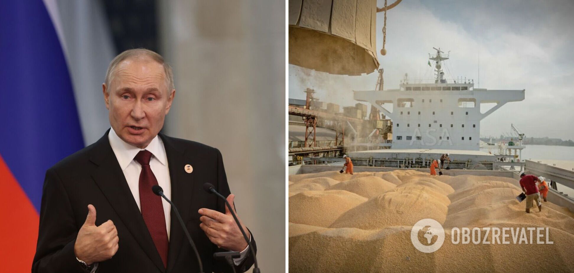 'Цены на зерно выросли, мы получим больше доходов': Путин признал коммерческий интерес России в срыве Зерновой сделки. Видео