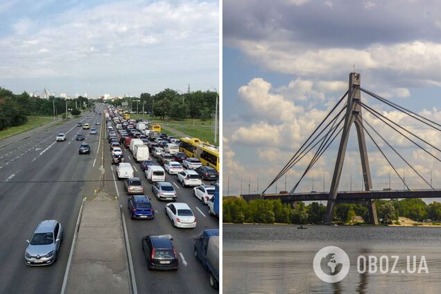 Затор возник из-за ремонтных работ на Северном мосту