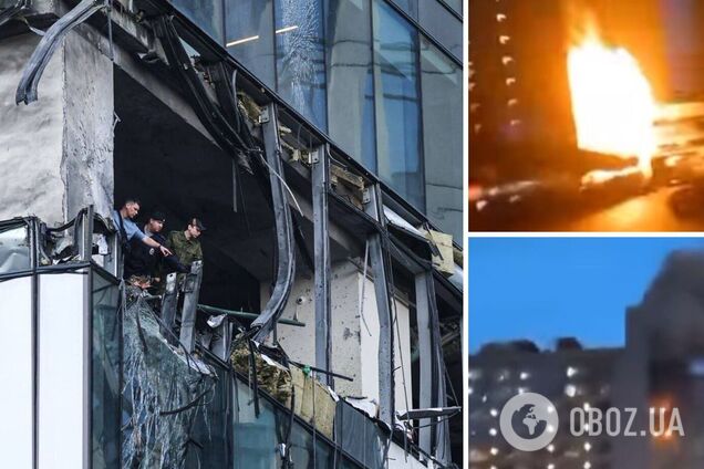 Момент падіння БПЛА на бізнес-центр 'Москва-Сіті' потрапив на відео: як це було