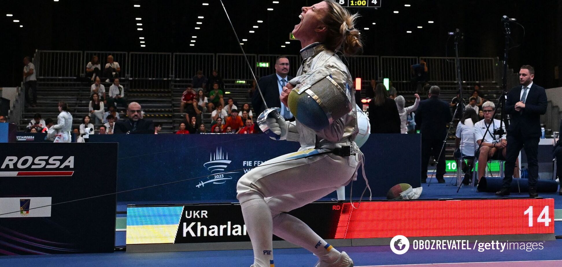 Харлан останнім ударом вивела Україну до півфіналу чемпіонату світу з фехтування. Відео