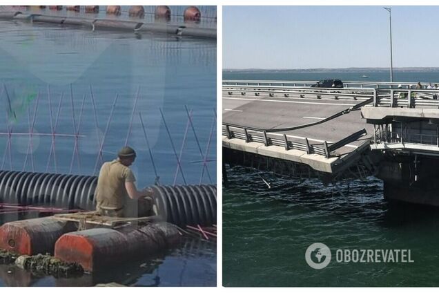 Оккупанты заявили об усилении защиты Крымского моста спецзаграждениями: боятся новых атак ВСУ. Фото