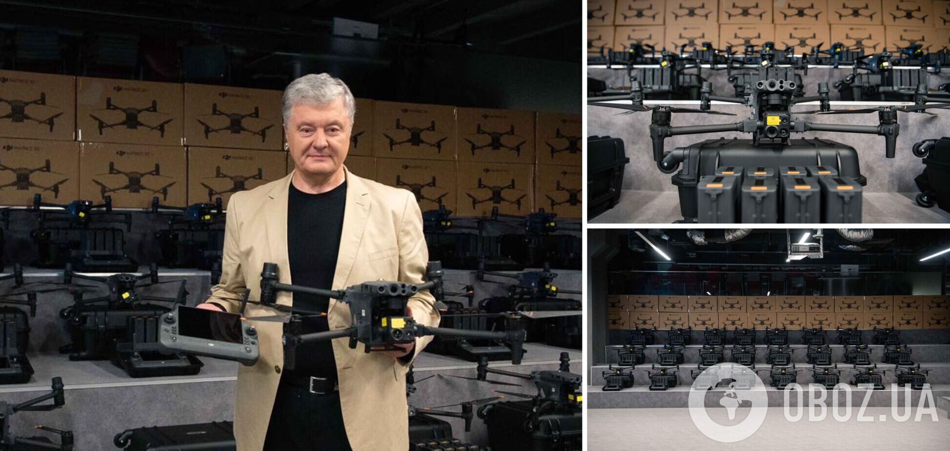 Порошенко приобрел для фронта партию мощных дронов Matrice 30T. Фото