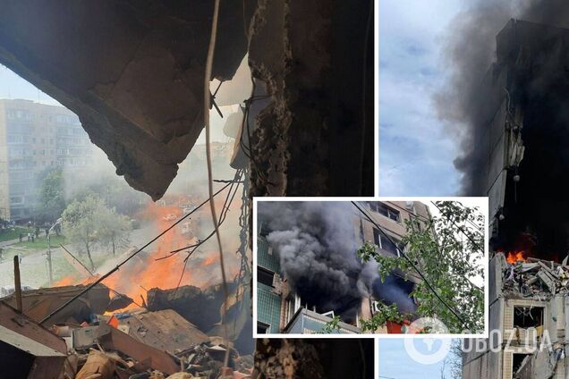 Вибух був страшної сили: момент ракетного удару РФ по Кривому Рогу потрапив на відео