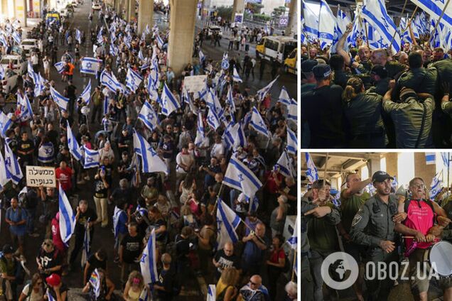 В Ізраїлі тисячі людей протестували проти судової реформи, є затримані. Відео