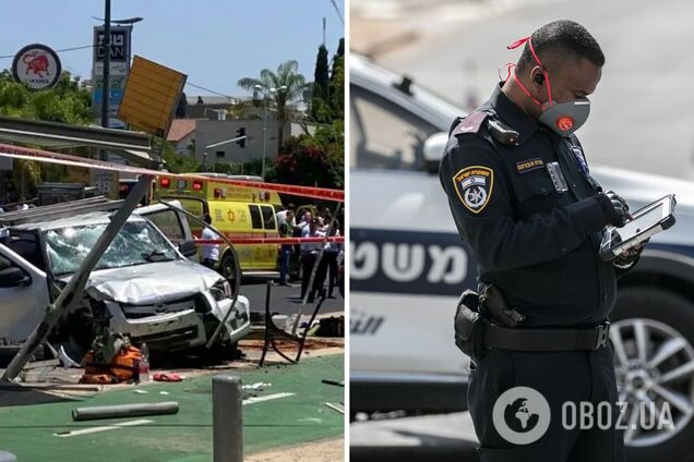 В Тель-Авиве водитель протаранил толпу и напал на людей с ножом: восемь человек ранены