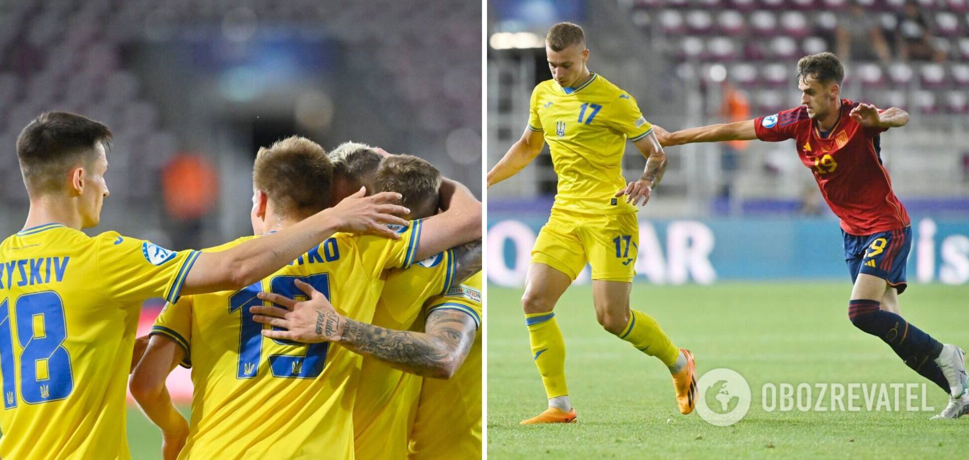 Украина – Испания: результат и хронология полуфинала Евро-2023 U-21 по футболу