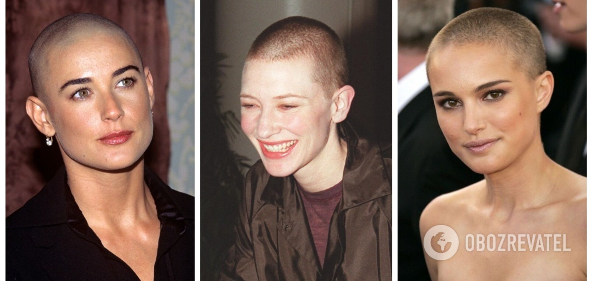 Деми Мур, Натали Портман и другие знаменитости, которые не побоялись обрить голову. Фото