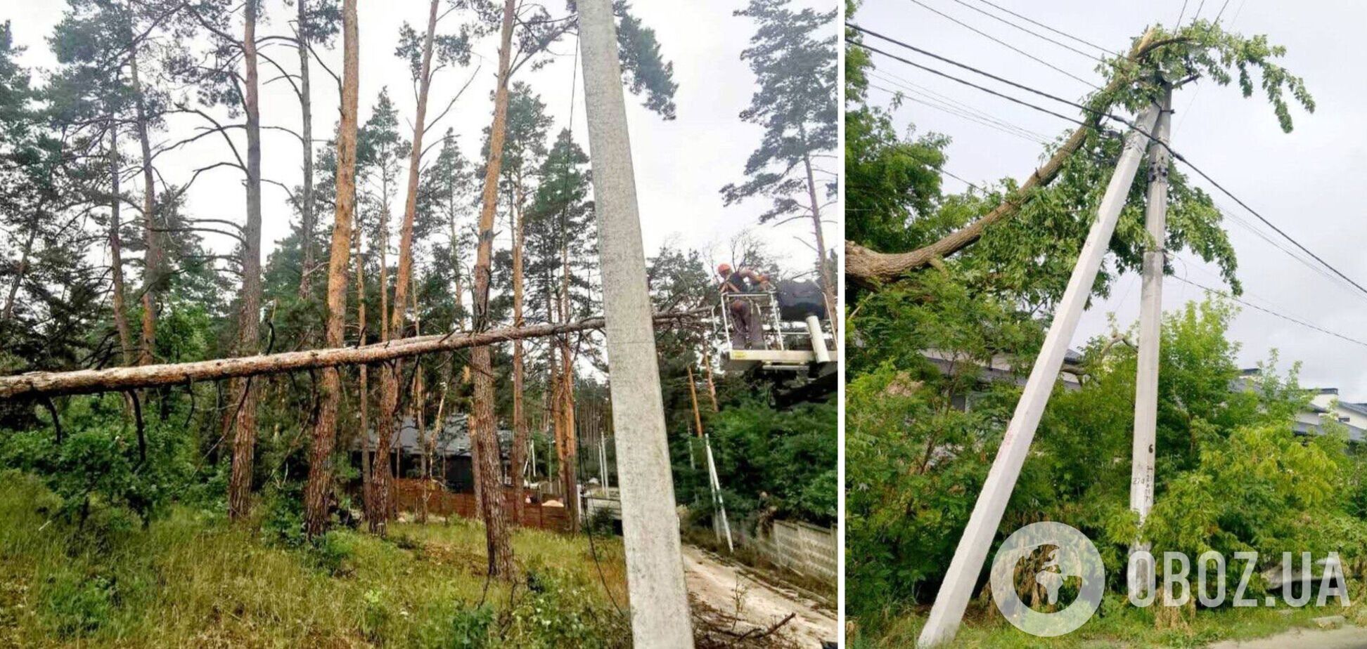 Больше всего от непогоды пострадало три района Киевщины